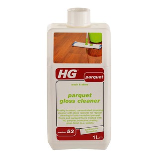 น้ำยา ทำความสะอาดเคลือบเงาพื้นปาร์เก้ HG 1 ลิตร  CLEAN&amp;POLISH PARQUET 1L HG