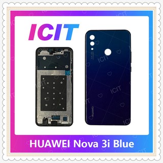 Body Huawei Nova 3i อะไหล่บอดี้ เคสกลางพร้อมฝาหลัง Body อะไหล่มือถือ คุณภาพดี ICIT-Display