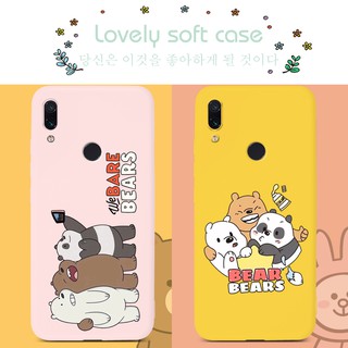 เคสมือถือสำหรับ Xiaomi Redmi 9 9A 9C 8A 7A 7 6A 10X Note 9S 9 Pro 8T 8 7 6 Pro 10 Go Note9 Note9s Note7 Note8 Note10 Pro K20 K30 K30i Pro ZOOM Redmi Y3 Case เราเปลือยหมี Lovely TPU Covers