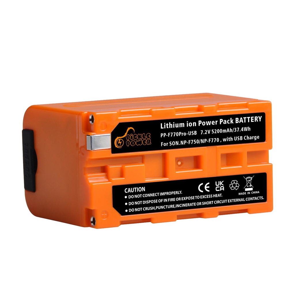 Batterie SmallRig 10500mAh Pour Sony NP-F970 F750 F550 - USB-C PD 36W - Orange