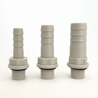 1/8" Thread To 6mm 8mm 10mm Plastic Barb Straight Flexible Hose Connectors