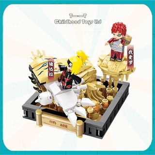 Keeppley building block รุ่นประกอบของเล่น Naruto รูปรอบอนุภาคขนาดเล็กฉาก Gaara decisive battle Dedara