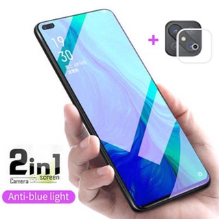 ฟิล์มกระจกนิรภัย OPPO Reno4 Z 5G กระจกนิรภัย OPPO Reno 4Z 5G 4 3 Pro 2 2F 10x Zoom A93 A53 A92 A72 A52 A31 A9 A5 2020 ต่อต้านบลูเรย์ ฟิล์มกันรอยกระจกกันรอย