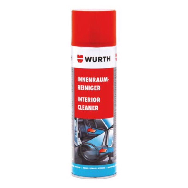 Wurth Interior Cleaner สเปรย์ทำความสะอาดภายใน ปริมาณ 500 ml. Wurth interior Cleaner แบรนด์คุณภาพแท้จากเยอรมัน