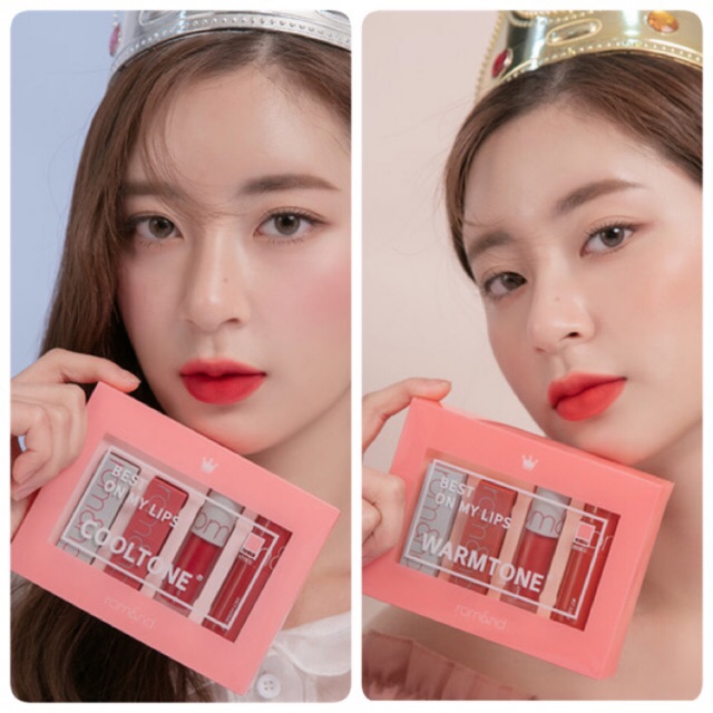 [พร้อมส่ง/ลิปมินิพกง่าย] ลิปมินิรวมสีขายดี Rom&nd Best On My Lips Cooltone ne Pick Limited Edition R