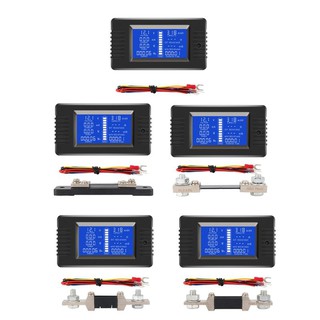 WER DC 0-200V 0-300A Battery Tester Voltmeter Ampmeter Power Impedance Capacity Energy Time Meter 50A/100A/200A/300A Multimeter