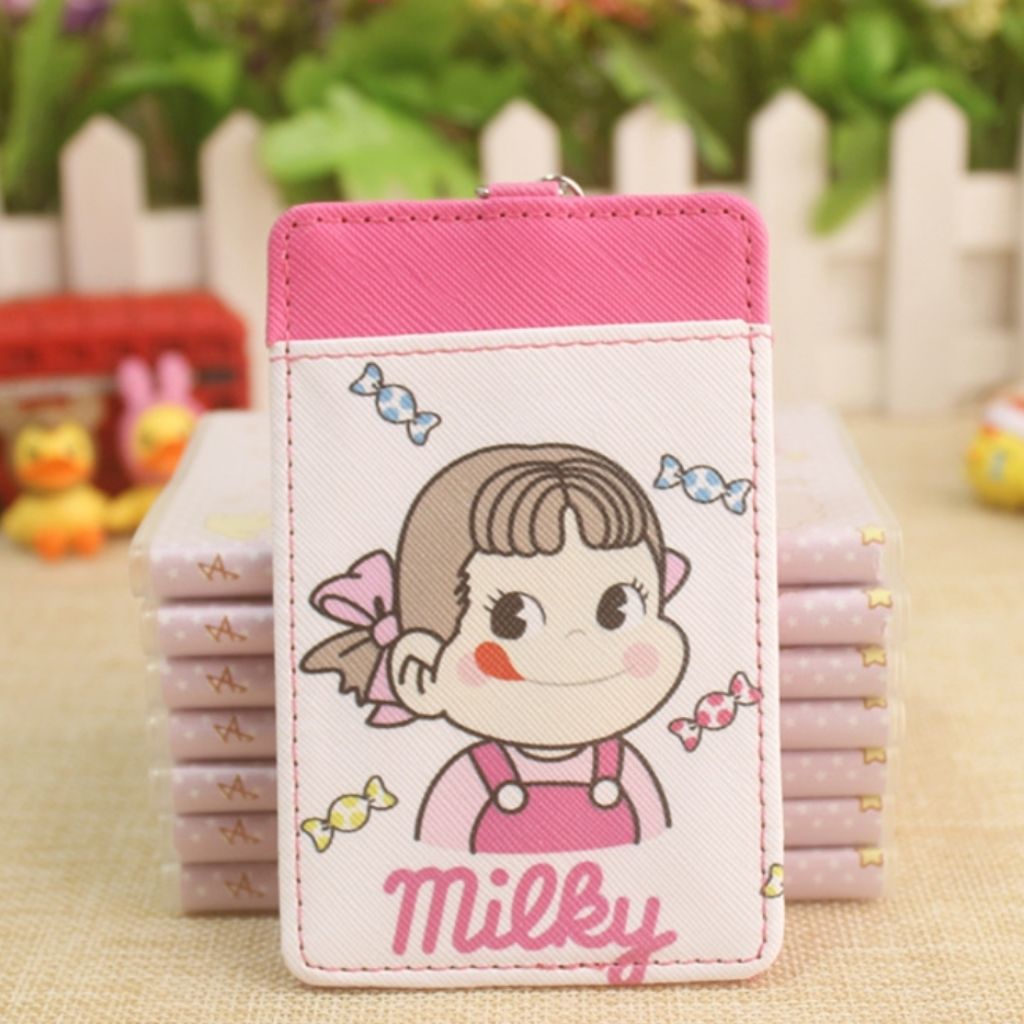 Peko Chan Peko-Chan Milky Milk Girl Ezlink Card Holder พร้อมพวงกุญแจ