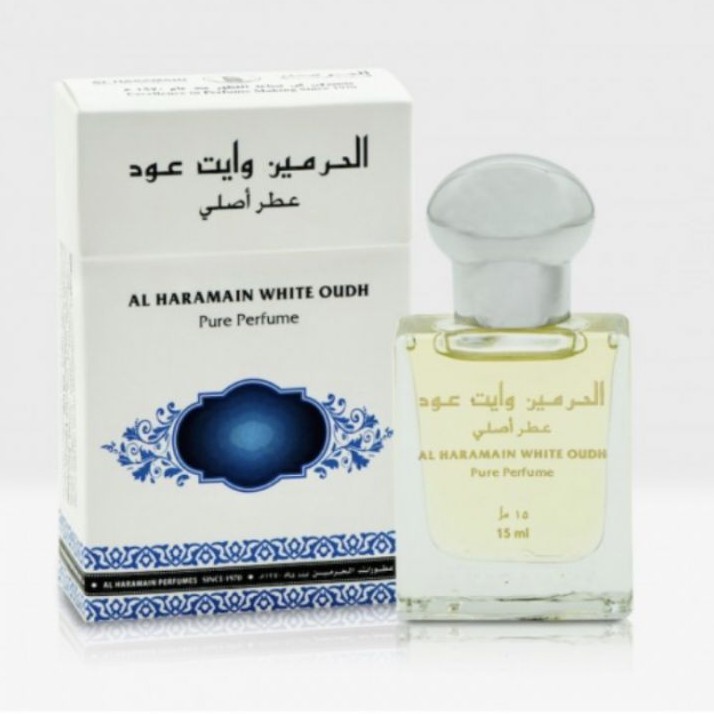 น้ำหอมอาหรับแท้ Al Haramain White Oud Pure Perfume Oil 15ml นํ้าหอมอาหรับแท้ไร้แอลกอฮอล์ Sweet Fruit