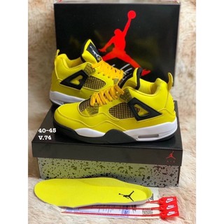 Nike Air Jordan 4 Retro Lightning(size40-45)Yellow