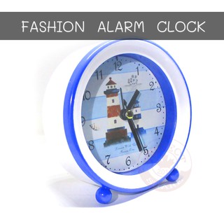 นาฬิกาปลุกตั้งโต๊ะ Fashion Alarm Clock (สีน้ำเงิน)