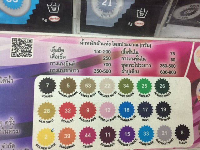 Dylon สีย้อมผ้า ชื่อใหม่ Dyverse สีย้อมร้อนคุณภาพ จากประเทศอังกฤษ 1 ซองต่อผ้าแห้ง 250 กรัม