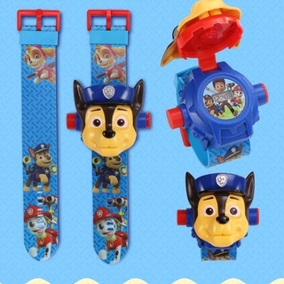 ของเล่น นาฬิกาฉายภาพสำหรับเด็ก Kids Watch Cartoon 3D Projection Projector ​ของขวัญสำหรับเด็ก