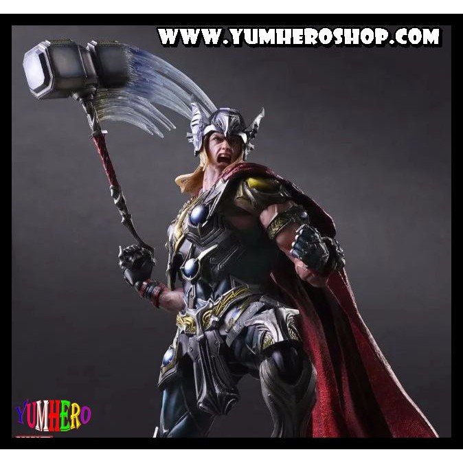 Play Arts Kai โมเดล ทอร์ ธอร์ เทพเจ้าสายฟ้า อเวนเจอร์ เพลย์อาร์ต 27 cm. Model Thor Avengers Age of Ultron Ragnarok Mavel