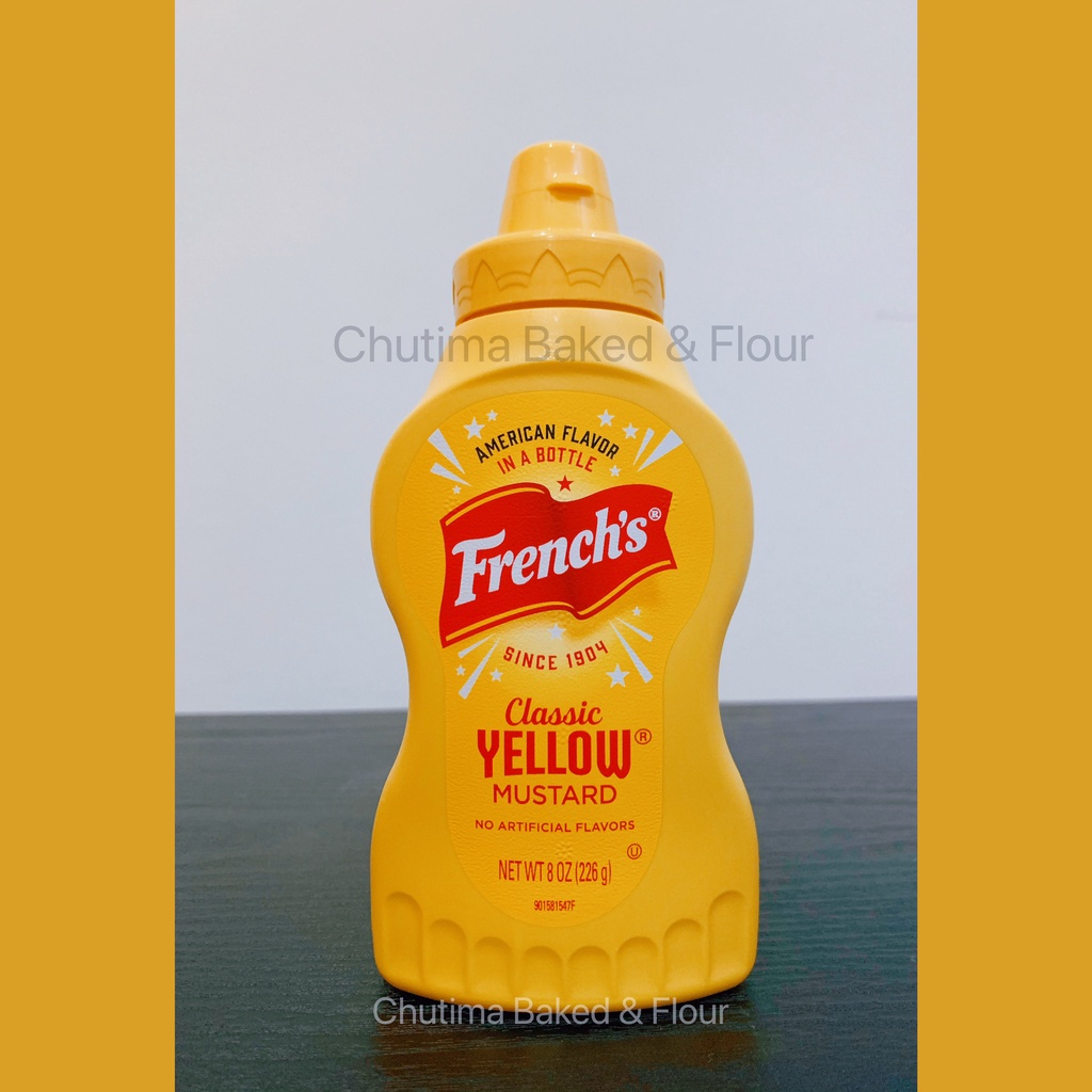 French's Classic Yellow Mustard (Glutenfree) 226g. เฟร้นช์ส คลาสสิค