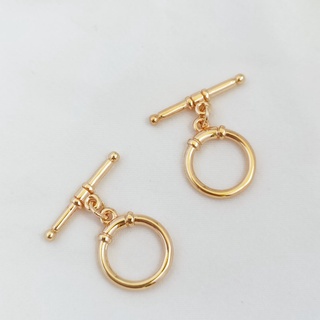 บักเกิล OT ถนอมสายตา สีทอง 14k 12 มม. สําหรับทําเครื่องประดับ สร้อยคอ สร้อยข้อมือ DIY