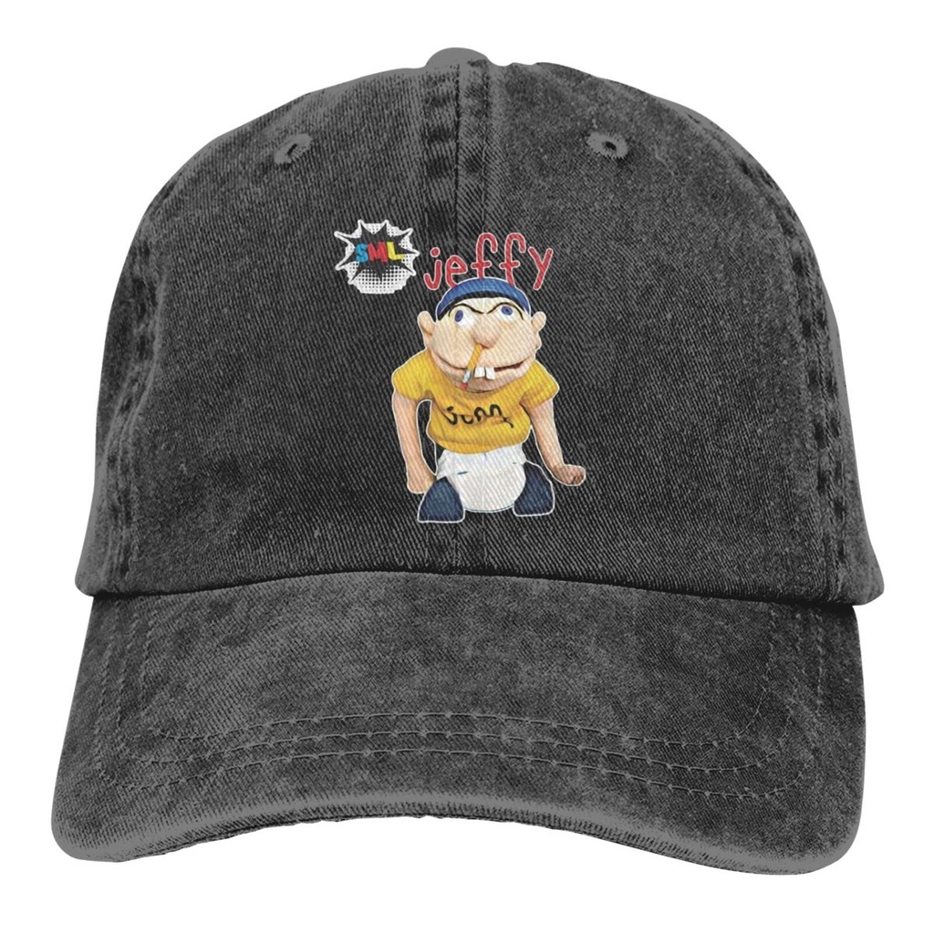 หมวก Snapback Distressed สไตล์เกาหลี Jeffy The Puppet อัตราการส่งคืนสูงมาก