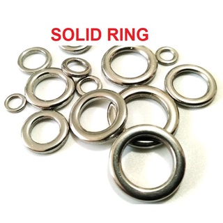 (ร้านคนไทย ส่งทุกวัน)โซลิด ริง (Solid Ring) สแตนเลสอย่างดี แข็งแรง ทน ไม่เป็นสนิม 1 ซองมี20 ลูก by MoobinFishing