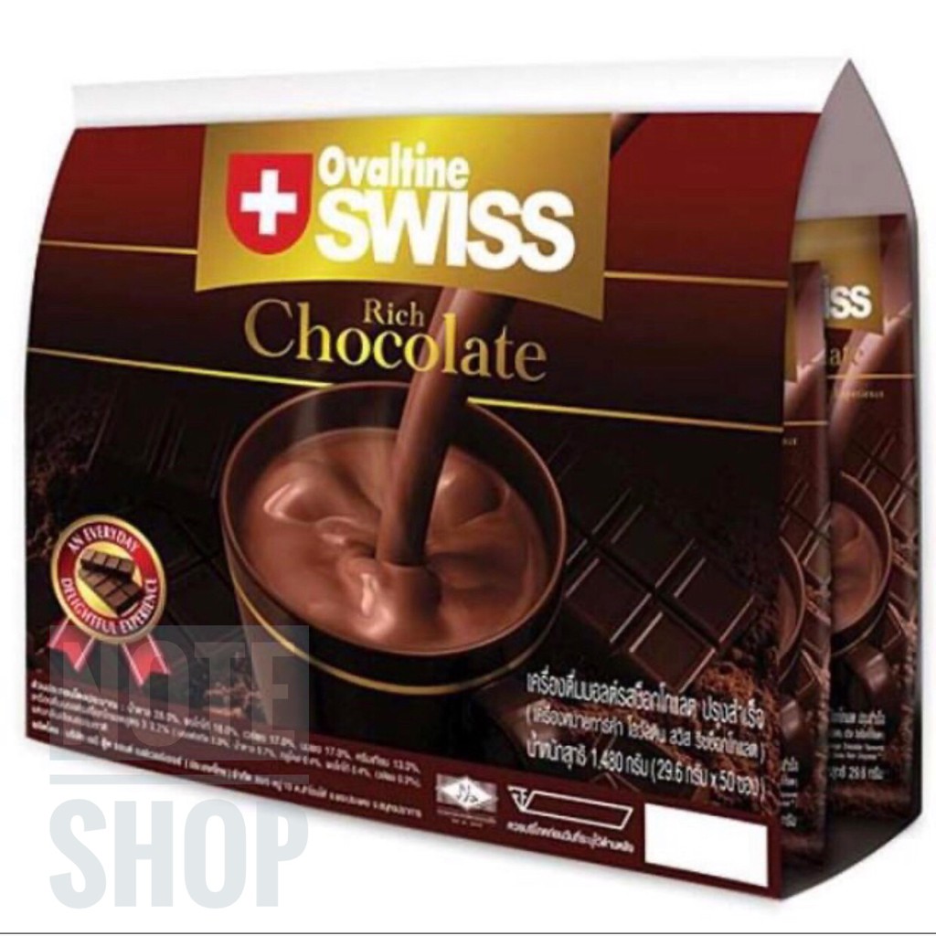 Ovaltine Swiss Rich โอวัลตินสวิส 50 ซอง (สินค้าใหม่)