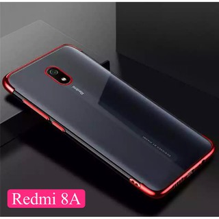 Case  Xiaomi Redmi 8A เคสเสี่ยวมี่ เคสนิ่ม ขอบสีหลังใส เคสกันกระแทก สวยและบาง TPU CASE เคสซีลีโคน สินค้าใหม่ ส่งจากไทย