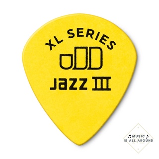 ปิ๊กกีตาร์ Dunlop รุ่น Tortex Jazz III XL 0.73 สีเหลือง (Made in USA)