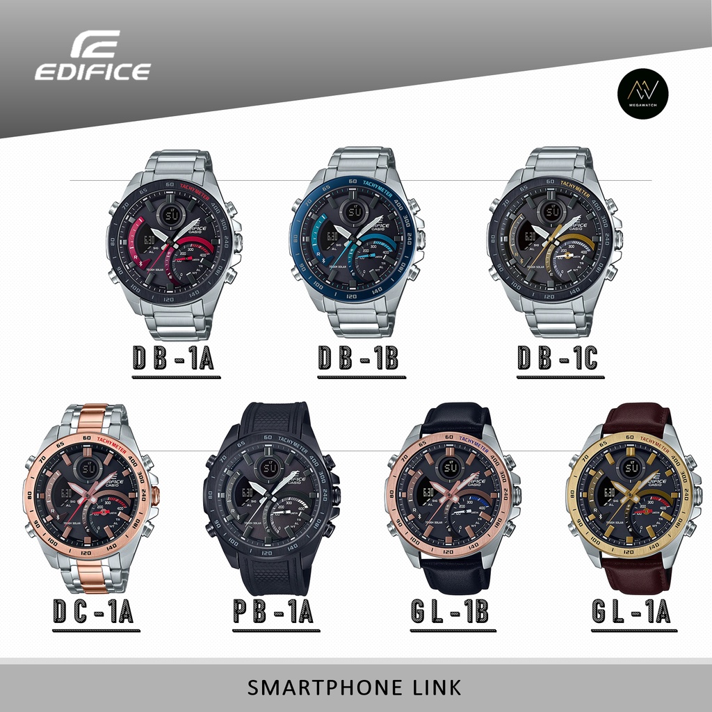 [แท้100%] นาฬิกา Casio Edifice รุ่น ECB-900:ECB-900DB-1A(1B,1C),ECB-900DC,ECB-900GL-1B รับประกัน 1ปี ไม่แท้ยินดีคืนเงิน