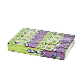 ริกลี่ย์ หมากฝรั่งดับเบิ้ลมินต์บลูเบอร์รี่มินต์ 15 กรัม (20 แท่ง) Wrigley Double Blueberry Mint Chewing Gum 15 grams (20