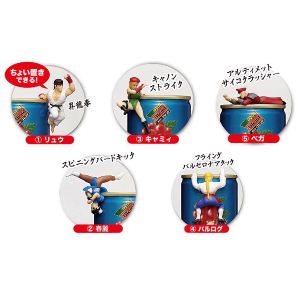 STREET FIGHTER PUTTITO ตุ๊กตาเกาะขอบแก้ว จาก สตรีท ไฟท์เตอร์ แท้จากญี่ปุ่น