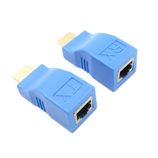 ตัวรับสัญญาณHdmi Extender To Rj 45 Lan สาย Lan เชื่อมต่อข้อมูล