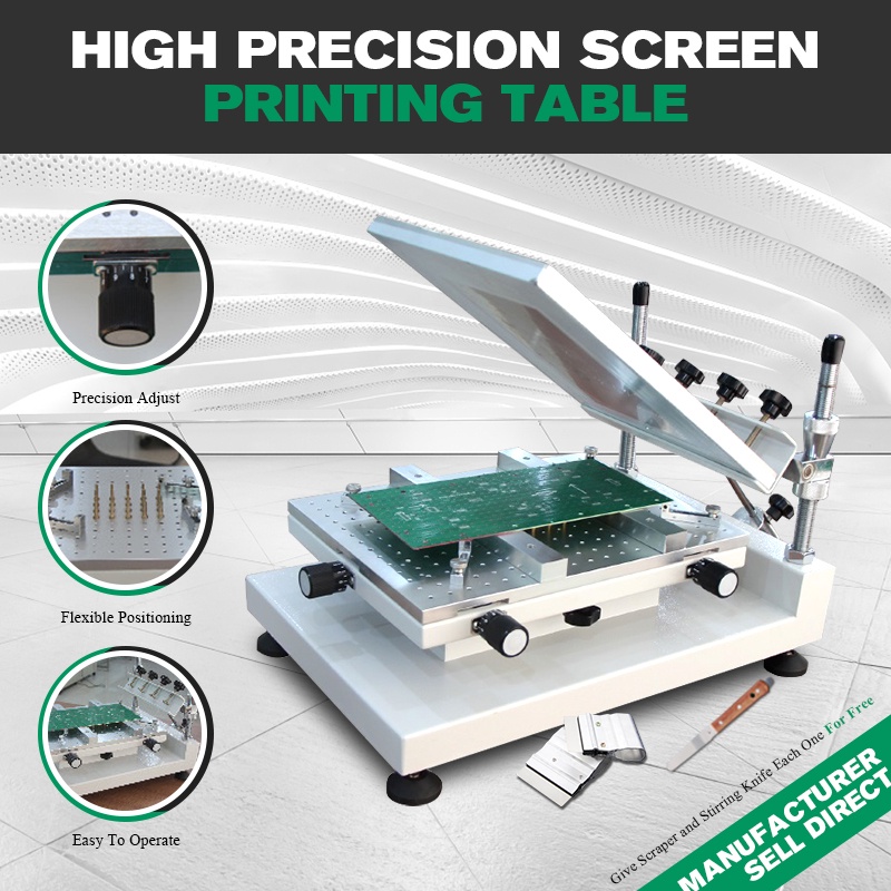 2022 New High Precision PCB Screen Printer /SMT Manual Solder Paste Stencil Screen Printer For Solde