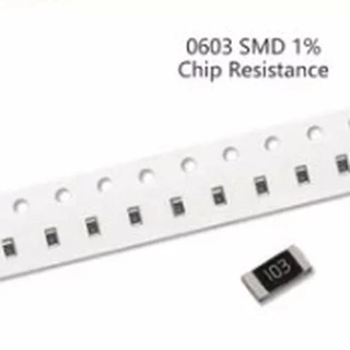 R Resistor SMD ตัวต้านทานชิป 0603 20 ชิ้น ตัวต้านทาน