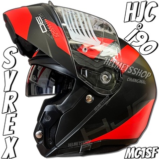 HJC i90 SYREX MC1SF [ ยกคาง ] [ แว่น 2 ชั้น ] [ นวมถอดซักได้ ] [ มีช่องเว้า ] [ กิ๊ฟล็อค ]