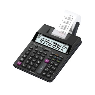 คาสิโอ เครื่องคิดเลขแบบพิมพ์ได้ รุ่น HR-100RC+AD สีดำ Casio HR-100RC + AD Printing Calculator Model Black