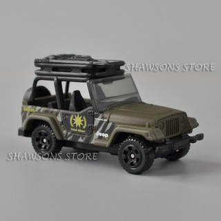 โมเดลรถเหล็กสำหรับเด็กของเล่น MATCHBOX 1:64 Jeep Wrangler Rubicon Military SUV Off Road Vehicle