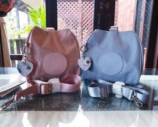 😳 Kipling Immin Small Shoulder Bag  สีนู้ด