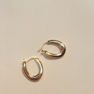 new! gold earring ต่างหูสีทอง