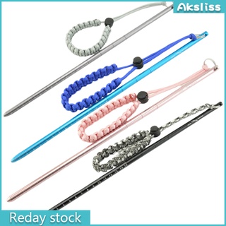 AKS Light Weight Aluminium Alloy Scuba Diving Stick Pointer Rod With Hand Rope Underwater Shaker Noise Maker Snorkeling