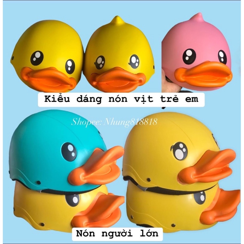 หมวกกันน็อคเด็ก & ADULT YELLOW DUCK B - เป็ดน่ารัก
