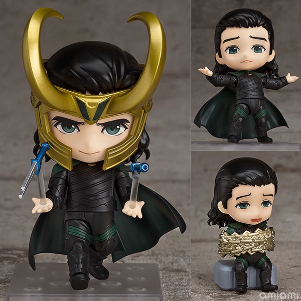 ฟิกเกอร์ Nendoroid Loki (Gsc Ver.) Anime Marvel's The Avengers Thor: Ragnarok Action Figure 10ซม.สําหรับตกแต่งบ้านพร้อมกล่อง