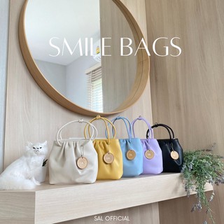 พร้อมส่ง🌸✨ SAL กระเป๋าทรงขนมจีบ น่ารัก รุ่น Smile Bag หนังนุ่ม Phone case