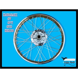 KAWASAKI G7 G7T GTO KH100 "STEEL" REAR WHEEL 18  // วงล้อเหล็ก วงล้อขอบ18 วงล้อหลังขอบ18 สินค้าคุณภาพดี