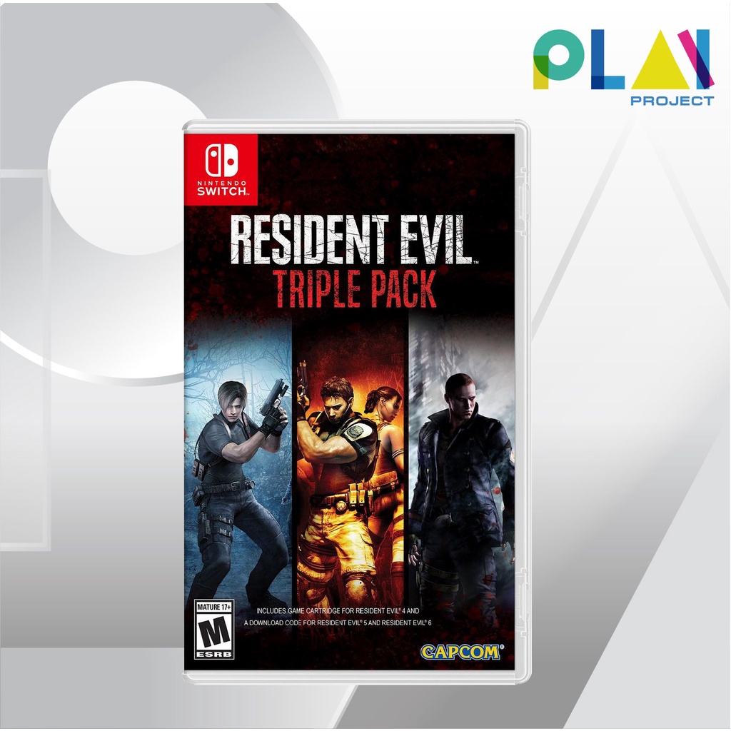 Nintendo Switch [มือ1] : resident evil triple pack [แผ่นเกมนินเทนโด้ switch]