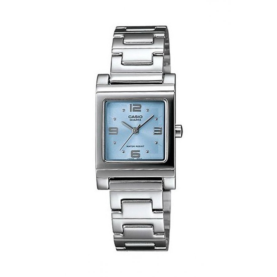 Casio Standard นาฬิกาข้อมือผู้หญิง สายสแตนเลส รุ่น LTP-1237D-2A - สีฟ้า
