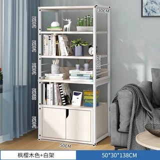 DUDEE ตู้หนังสือพร้อมชั้นวางของ สไตล์โมเดิร์น สำหรับตกแต่งห้องทำงาน โครงเหล็กแข็งเเรงทนทาน
