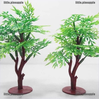 (Pine) โมเดลต้นไม้สีเขียว 9 ซม. สําหรับการตกแต่ง