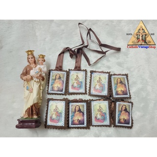 สายจำพวก Scapular แม่พระประจักษ์แห่งภูเขาคาร์แมล Our Lady of Mount Carmel Catholic คาทอลิก คริสต์