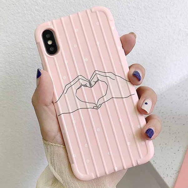 Saranghae พิมพ์ Softcase พิมพ์ Oppo neo7 f1s a1k a7 a5s f9 vivo v9 y83 y71 y53 redmi 4a 7a 6a