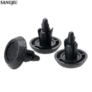 คลิปหมุดพลาสติก สีดํา 7 มม. สําหรับยึดแผงประตูรถยนต์ 50 ชิ้น