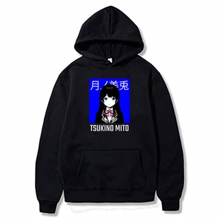 Nijisanji Tsukino Mito เสื้อกันหนาว เสื้อวอร์ม มีฮู้ด 250 กรัม สําหรับผู้ชาย ผู้หญิง