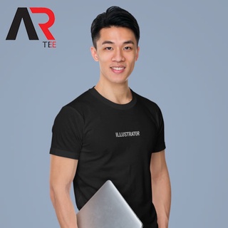 เสื้อขาว - ARTees อาชีพเสื้อนักวาดภาพประกอบ Tshirt เสื้อยืด Unisex ที่กําหนดเองสําหรับผู้หญิงและผู้