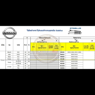 โช๊คฝากระโปรงหลัง (STABILUS) NISSAN หลายรุ่น : Made In Germany